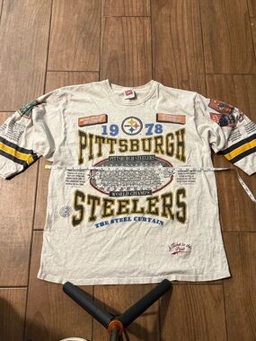 VINTAGE PITTSBURGH STEELERS NFL LONG GONE DOUBLE-SIDED T-SHIRT SIZE X-LARGE
